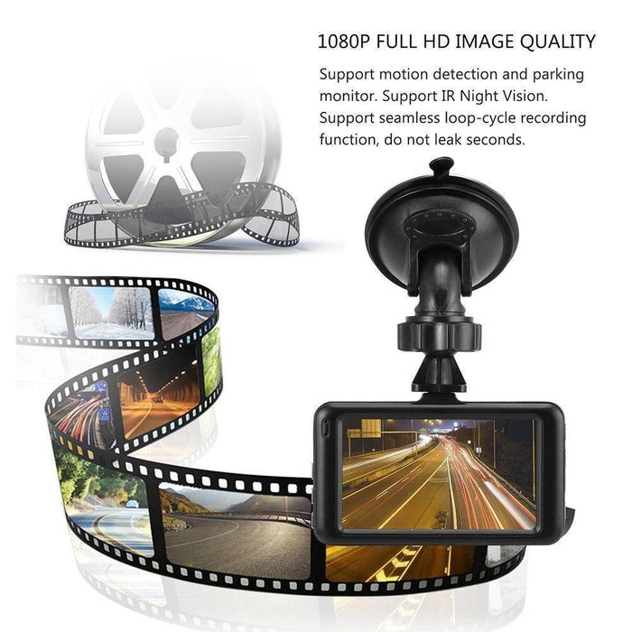 Kamera Samochodowa 1080P z Wbudowanym Czujnikiem G i Noktowizorem – Kompaktowy Model 3