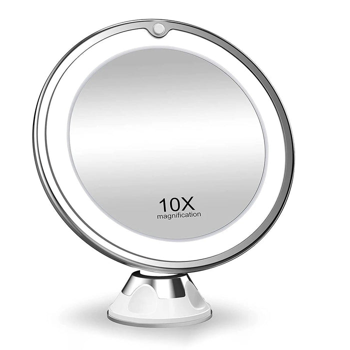 Lustro powiększające LED 10x z obrotem 360° – Idealne do makijażu 1