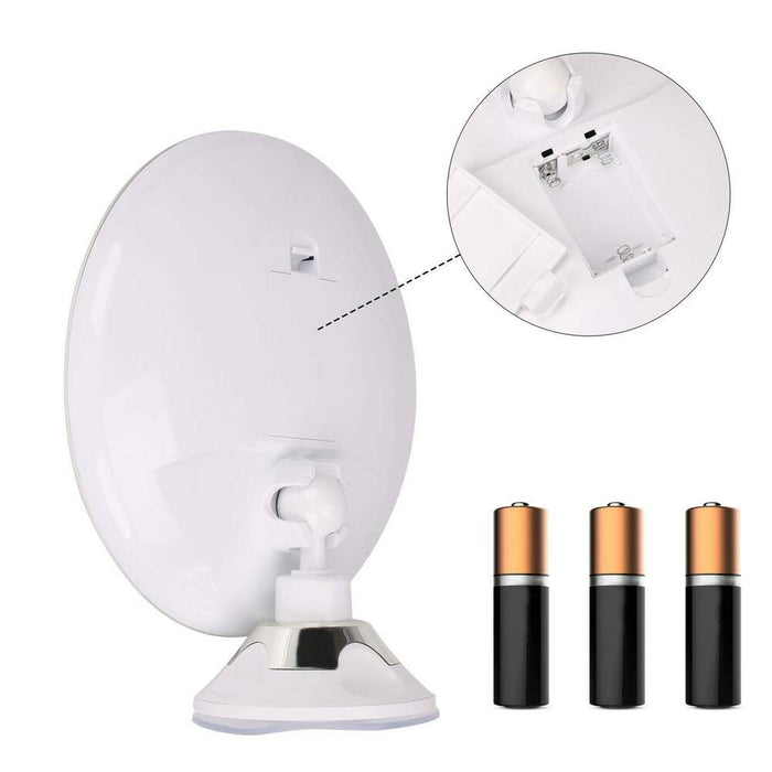 Lustro powiększające LED 10x z obrotem 360° – Idealne do makijażu 5