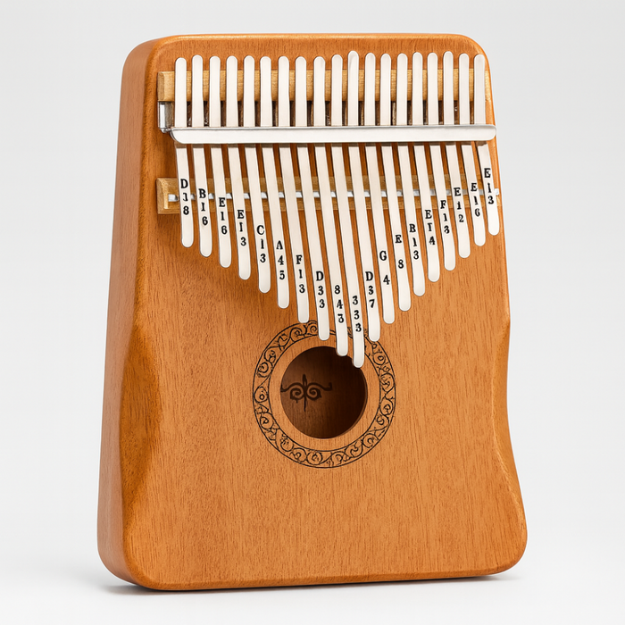 17-klawiszowy fortepian Kalimba – Przenośny instrument muzyczny z drewna i stali 4