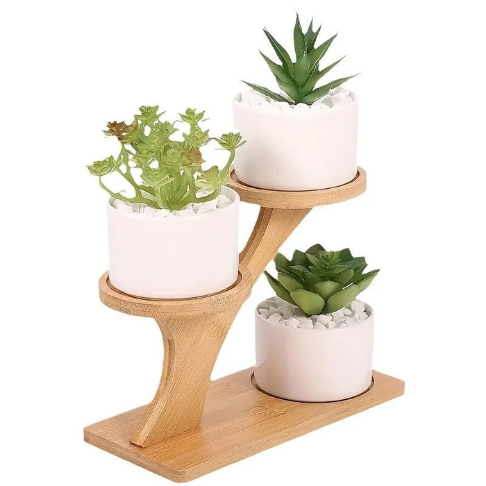 Bambusowy Stojak do Przechowywania 2-Poziomowy – Elegancki Minimalistyczny Design do Książek i Dekoracji 5