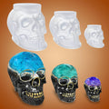 Silikonowa forma 3D w kształcie czaszki do rękodzieła i dekoracji Halloween, elastyczny silikonowy k 0