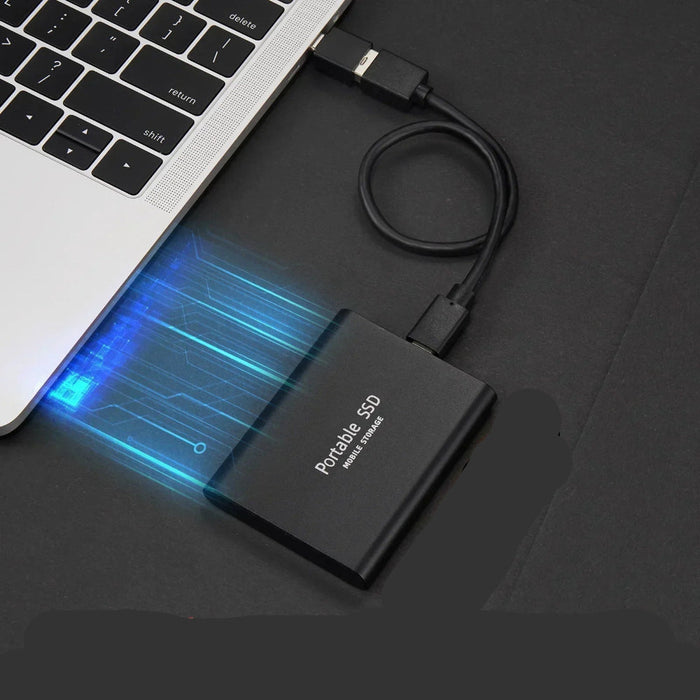 Zewnętrzny dysk SSD 512 GB z szybkim połączeniem USB – przenośny dysk pamięci masowej Silver 1