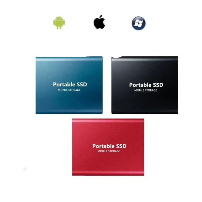 Zewnętrzny dysk SSD 512 GB z szybkim połączeniem USB – przenośny dysk pamięci masowej Silver 2