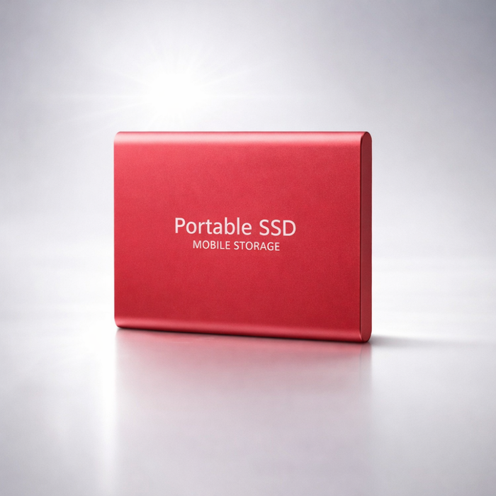 Zewnętrzny dysk SSD 512 GB z szybkim połączeniem USB – przenośny dysk pamięci masowej Silver 4