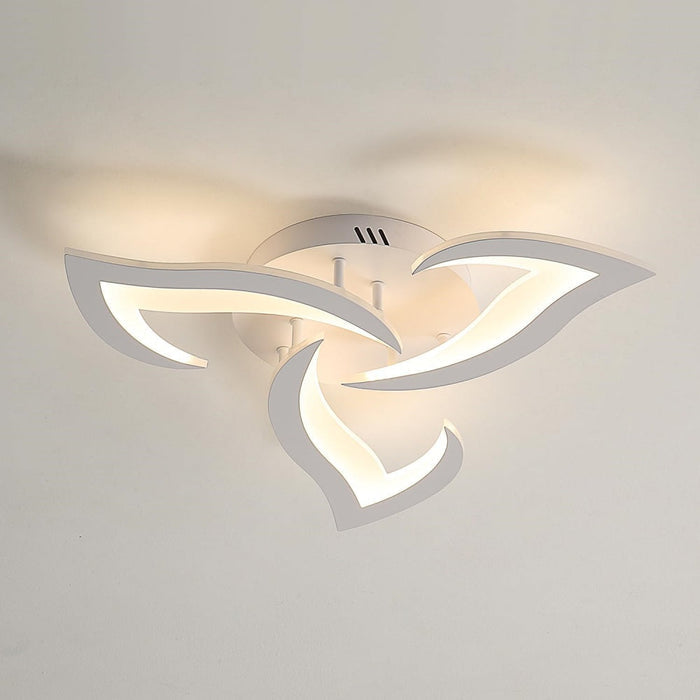 White / 3 Lamps - D55 x H8cm / White light