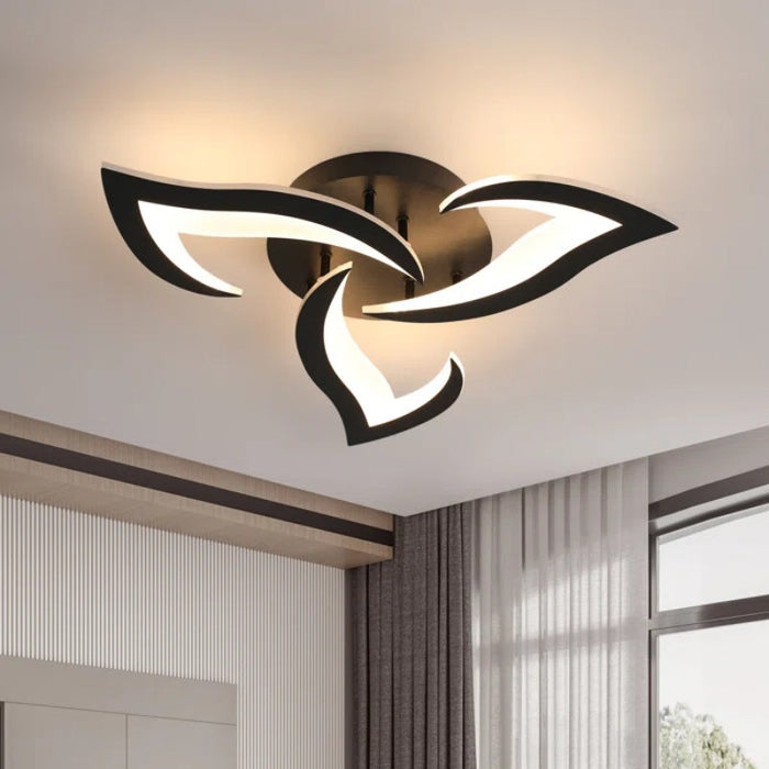 Kwiatowa Lampa Sufitowa LED 55/66 cm do Salonu i Sypialni – Elegancki Design z Wydajnością 3200 Lumenów 2