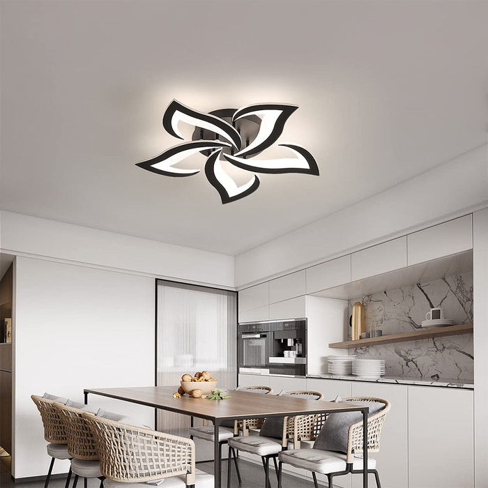 Kwiatowa Lampa Sufitowa LED 55/66 cm do Salonu i Sypialni – Elegancki Design z Wydajnością 3200 Lumenów 6