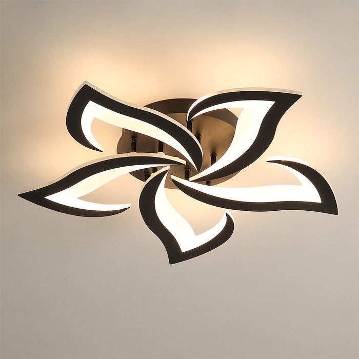 Kwiatowa Lampa Sufitowa LED 55/66 cm do Salonu i Sypialni – Elegancki Design z Wydajnością 3200 Lumenów 7