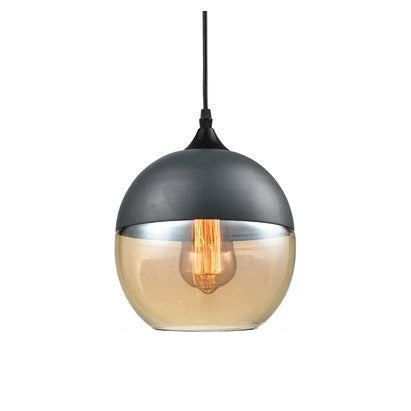 Lampa Wisząca z Ręcznie Dmuchanym Szkłem i Drewnem – Elegancka Lampa Regulowana do Salonu i Jadalni 0