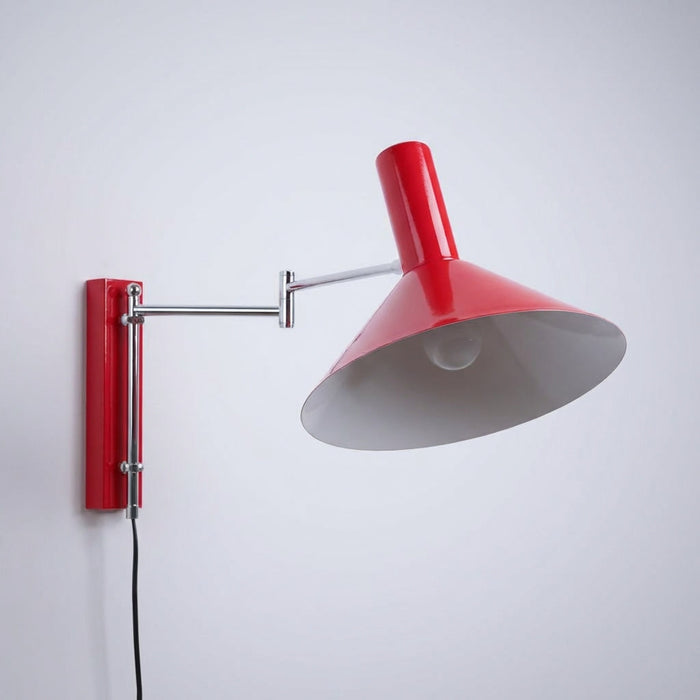 Regulowana lampa ścienna z wtyczką – nowoczesne oświetlenie kinkietowe z metalu do nowoczesnych przestrzeni 0