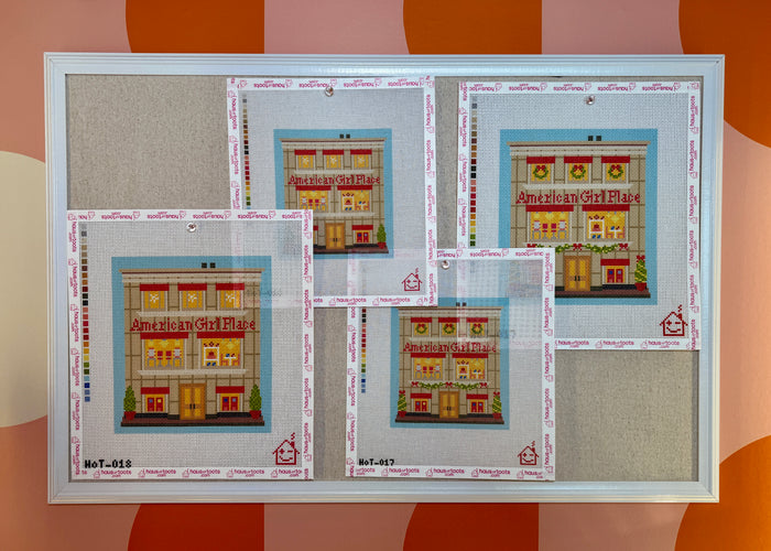 American Girl Place Storefront Needlepoint Canvas (non-holiday version)