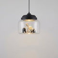 Lampa wisząca Animal z regulowanym kablem i szklanym kloszem – fantazyjna lampa LED do pokoju dziecięcego 0