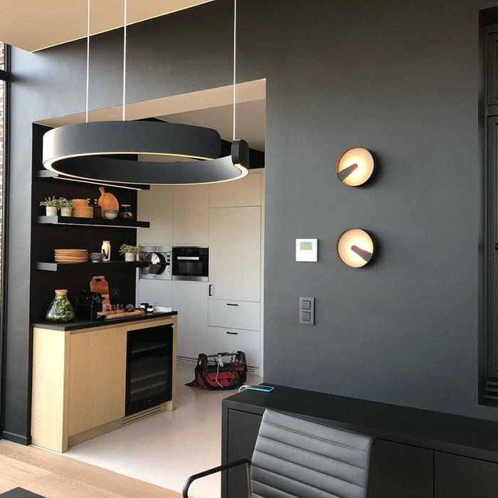 Lampa Wisząca Aurum Circle z Oświetleniem LED – Nowoczesny Design i Eleganckie Wykończenie 6