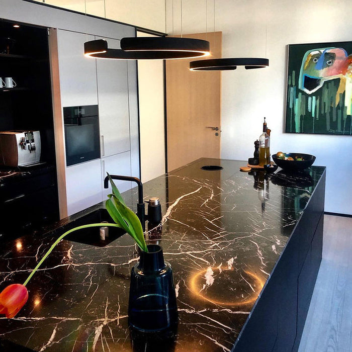 Lampa Wisząca Aurum Circle z Oświetleniem LED – Nowoczesny Design i Eleganckie Wykończenie 7