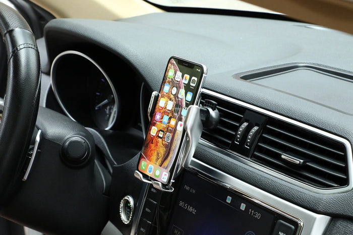 Automatyczny Uchwyt Telefonu z Funkcją Ładowania Bezprzewodowego i Infrarowdową Autodetekcją 7