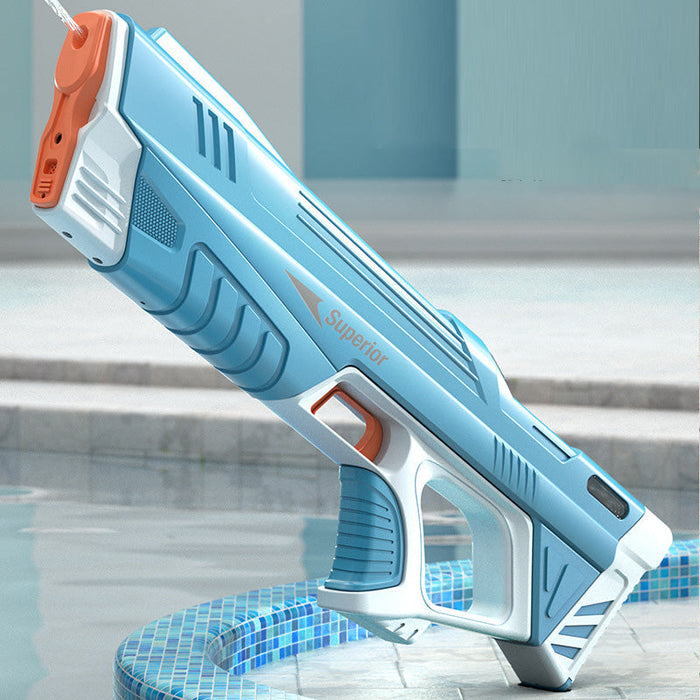 Automatyczny Pistolet Wodny z PVC, Intensywny Strumień, Idealny do Zabawy w Ogrodzie i na Plaży – 10 cm x 43 cm 0