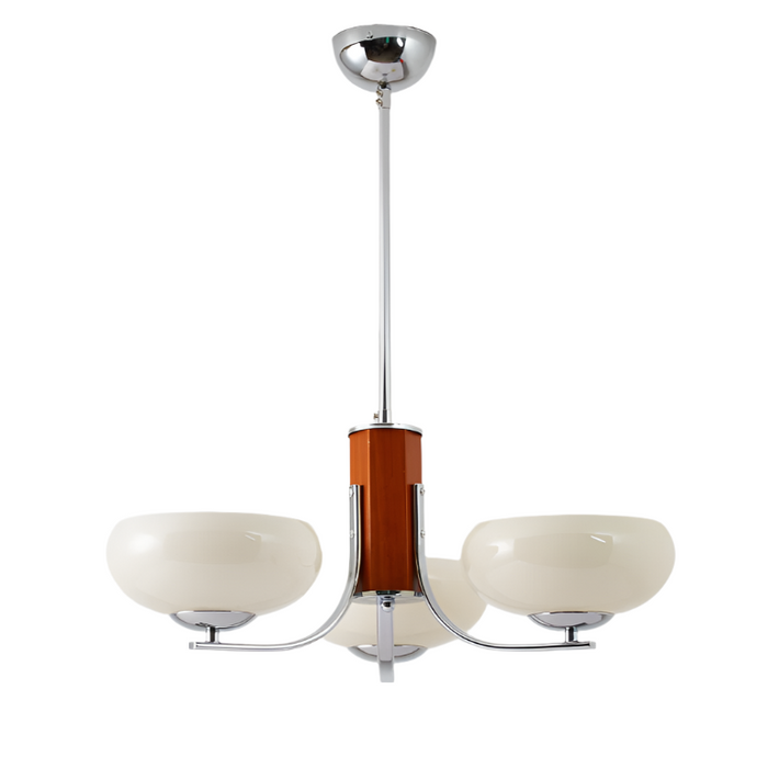 Żyrandol Bauhaus 3/5 Główkami do Salonów i Sypialni – Minimalistyczny Design, Wysokiej Jakości Żelazo i Szkło 0