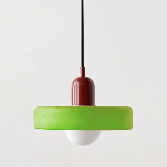 Lampa Wisząca Bauhaus z Kolorowego Szkła – Nowoczesna Lampa do Salonu i Żyrandol z Regulowaną Długością 7