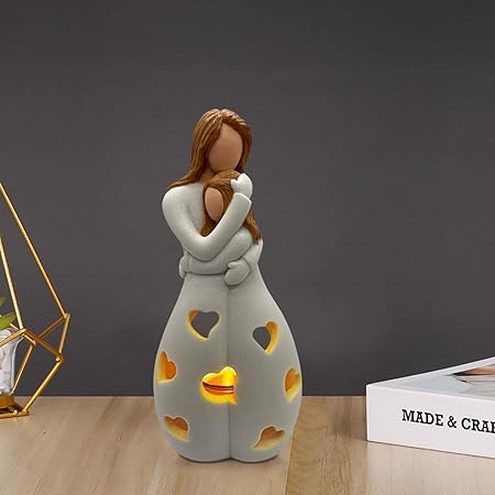 Beżowa Lampa Wiecznej Miłości z Żywicy o Ciepłym Świetle – Stylowy Element Dekoracyjny do Wnętrz 6