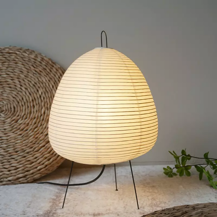 Lampa Stołowa Czarna z Papieru Morwowego – Nowoczesna Lampka Stołowa do Salonu, Elegancki Design, Miękkie Światło 4