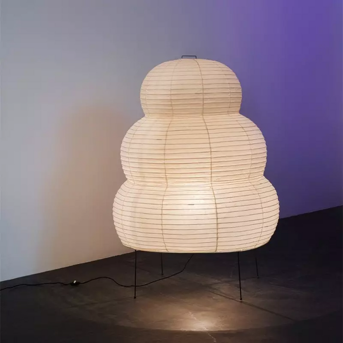 Lampa Stołowa Czarna z Papieru Morwowego – Nowoczesna Lampka Stołowa do Salonu, Elegancki Design, Miękkie Światło 5