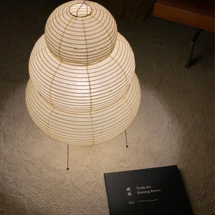 Lampa Stołowa Czarna z Papieru Morwowego – Nowoczesna Lampka Stołowa do Salonu, Elegancki Design, Miękkie Światło 6
