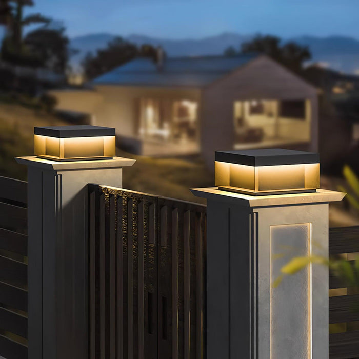 Czarna Lampa Ogrodowa LED Solarna IP65 – Wodoodporna Latarnia do Oświetlenia Ogrodu i Tarasu 5