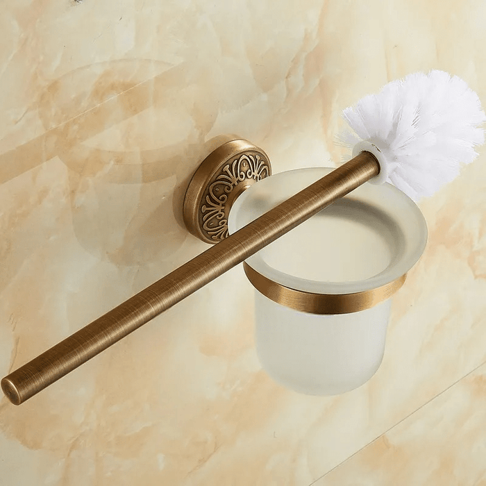 Uchwyt na Szczotkę Toaletową w Kolorze Brązowym – Elegancki Styl Vintage 2