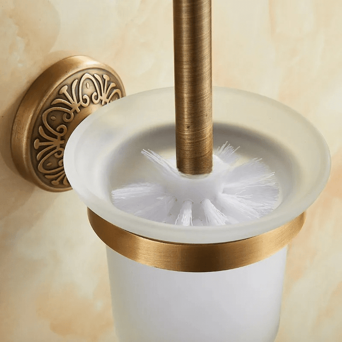 Uchwyt na Szczotkę Toaletową w Kolorze Brązowym – Elegancki Styl Vintage 4