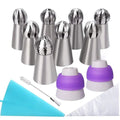 Cake Decorating Kit with Stainless Steel Nozzles and Piping Bags – 8-Piece Set for Cupcakes and Cakes 0