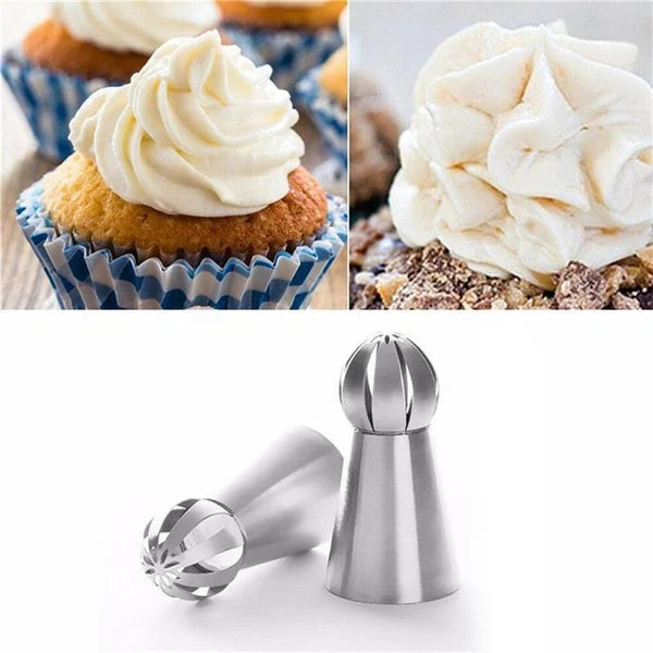 Cake Decorating Kit with Stainless Steel Nozzles and Piping Bags – 8-Piece Set for Cupcakes and Cakes 2