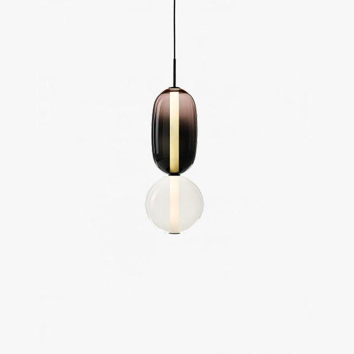 Lampa Wisząca ze Szkła Kandyzowanego – Nowoczesny Design, Różne Rozmiary 0