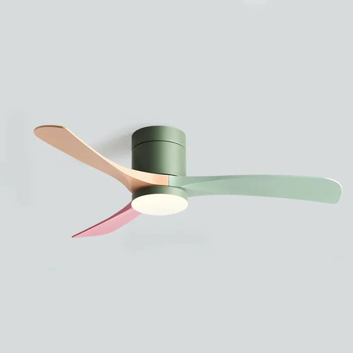 Wentylator sufitowy z lampą LED i funkcją cofania, charakteryzujący się cichym minimalistycznym design 6