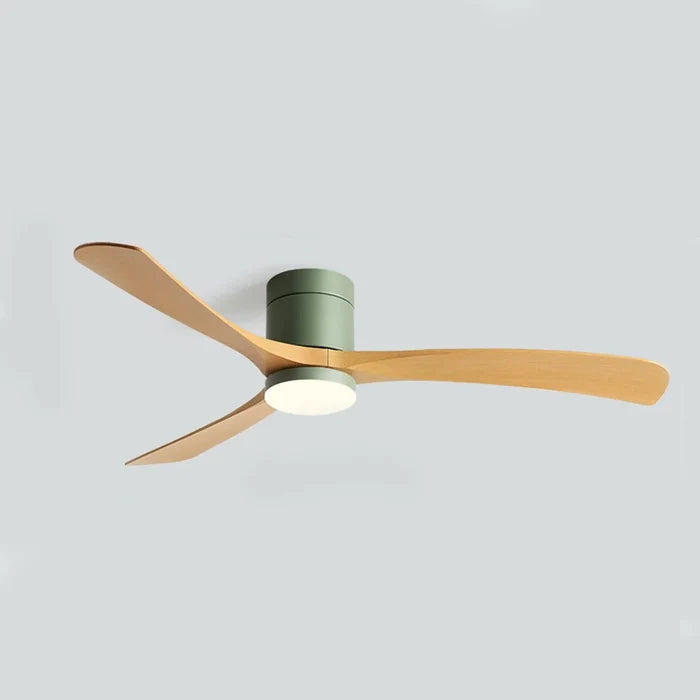 Wentylator sufitowy z lampą LED i funkcją cofania, charakteryzujący się cichym minimalistycznym design 7