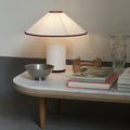 Lampa Stołowa Szklana Colette z Metalowym Wykończeniem – Elegancka Lampa Stołowa do Salonu w Cieplej Barwie 0