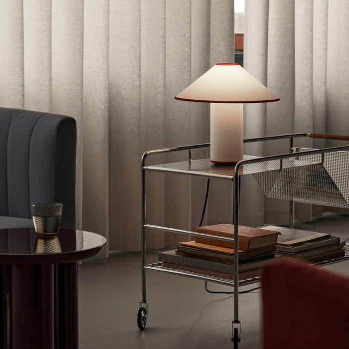 Lampa Stołowa Szklana Colette z Metalowym Wykończeniem – Elegancka Lampa Stołowa do Salonu w Cieplej Barwie 6
