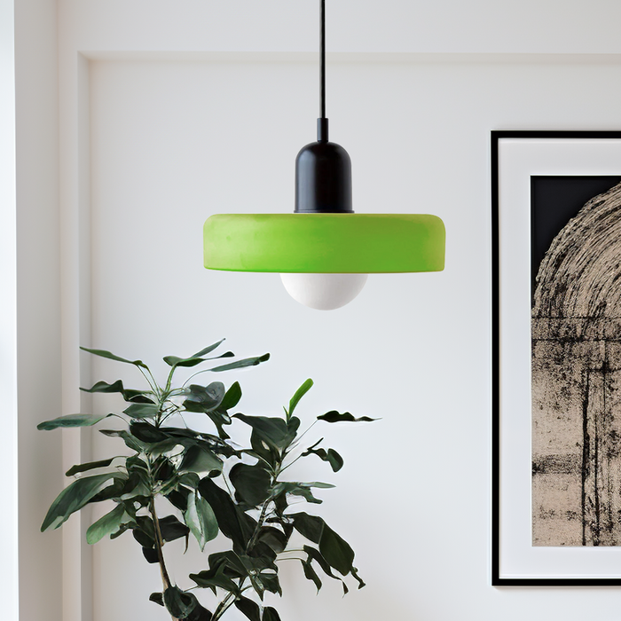 Kolorowa szklana lampa wisząca w stylu Bauhaus – nowoczesna lampa wisząca do użytku wewnątrz pomieszczeń 2