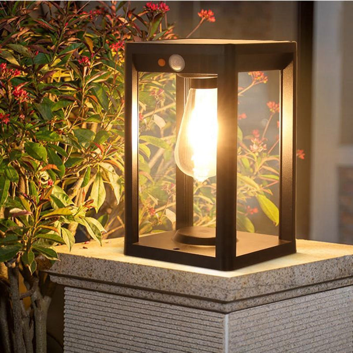 Kolumnowa Lampa Solarna LED z Czujnikiem Ruchu – Wodoodporna Lampy Solarne Ogrodowe z Aluminiową Konstrukcją 0
