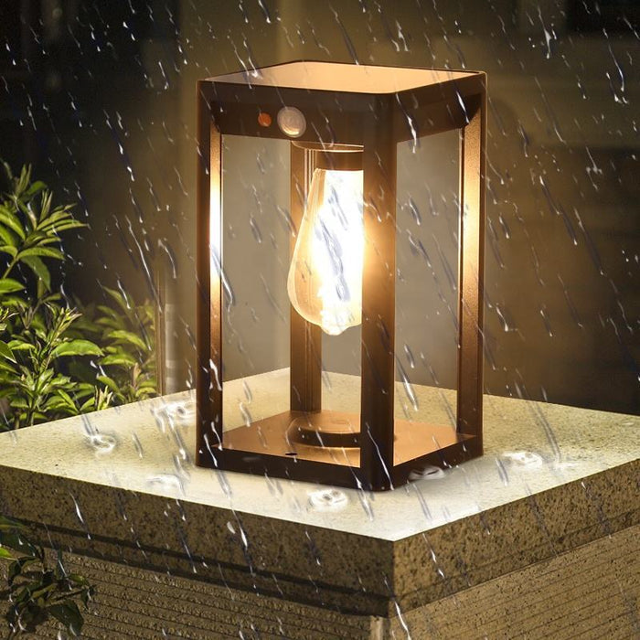 Kolumnowa Lampa Solarna LED z Czujnikiem Ruchu – Wodoodporna Lampy Solarne Ogrodowe z Aluminiową Konstrukcją 2