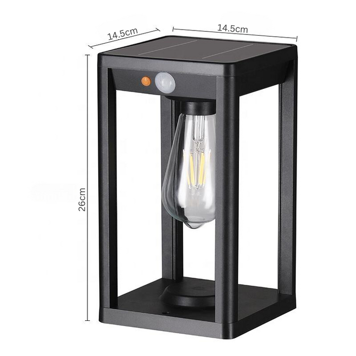 Kolumnowa Lampa Solarna LED z Czujnikiem Ruchu – Wodoodporna Lampy Solarne Ogrodowe z Aluminiową Konstrukcją 6