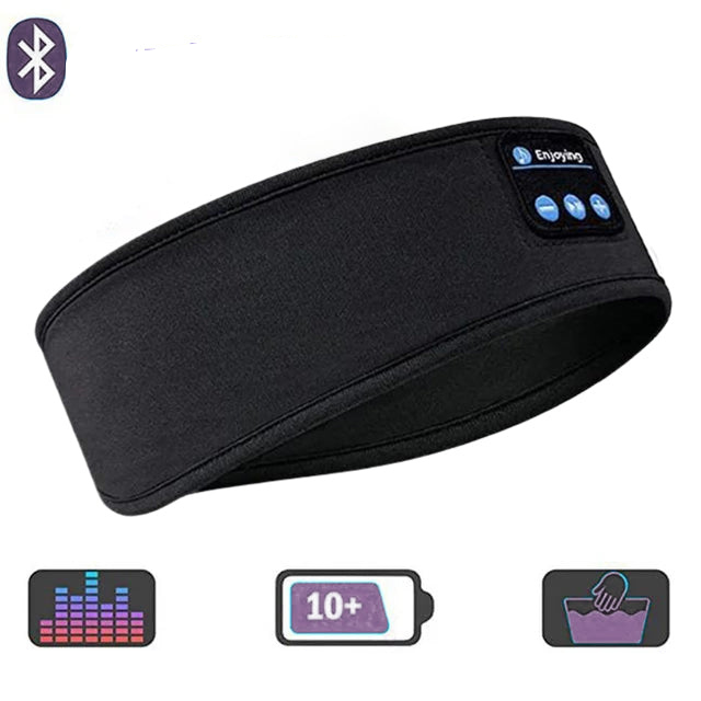Wygodna Maska na Oczy do Spania z Bezprzewodowymi Słuchawkami – Żelowa, Miękka, Blokująca Światło, Idealna do Relaksu 5
