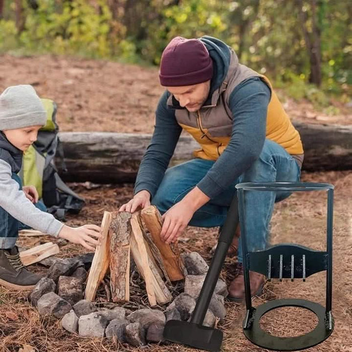 Kompaktowa Łuparka do Drewna – Bezpieczna Maszyna do Łupania Drewna, Idealna do Ognisk i Kominków 1