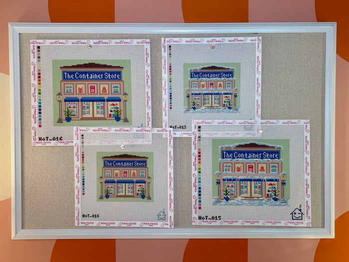 Container Store Storefront Needlepoint Canvas (non-holiday version)
