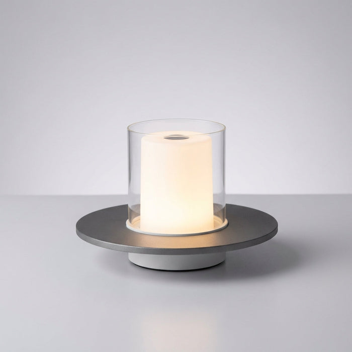 Lampa stołowa bezprzewodowa z bezdotykowym sterowaniem indukcyjnym, nowoczesny design z met 2