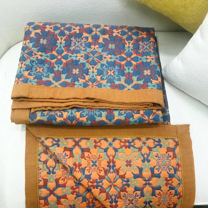 FloralQuilt – bawełniana kołdra z kwiatowymi motywami – elegancka i wygodna do Twojej sypialni 7