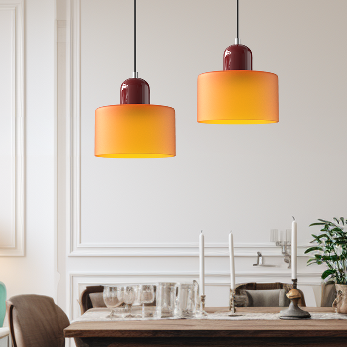 Szklana Lampa Wisząca Bauhaus Creative – Elegancka Lampa do Salonu i Jadalni, Regulowana Długość, Nowoczesny Design 3