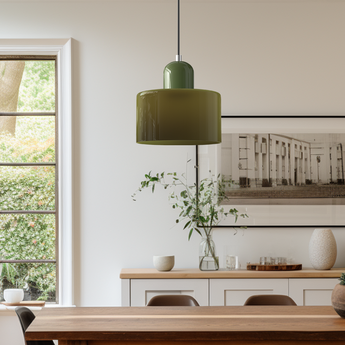 Szklana Lampa Wisząca Bauhaus Creative – Elegancka Lampa do Salonu i Jadalni, Regulowana Długość, Nowoczesny Design 5