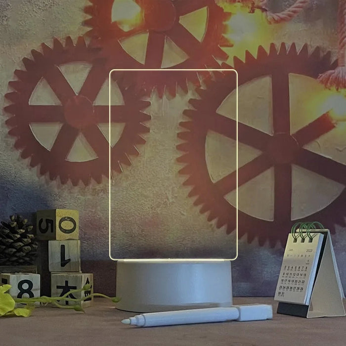 Kreatywna Lampka Nocna LED z Tablicą Ogłoszeń dla Dzieci – Wielofunkcyjna Lampa USB do Sypialni 4