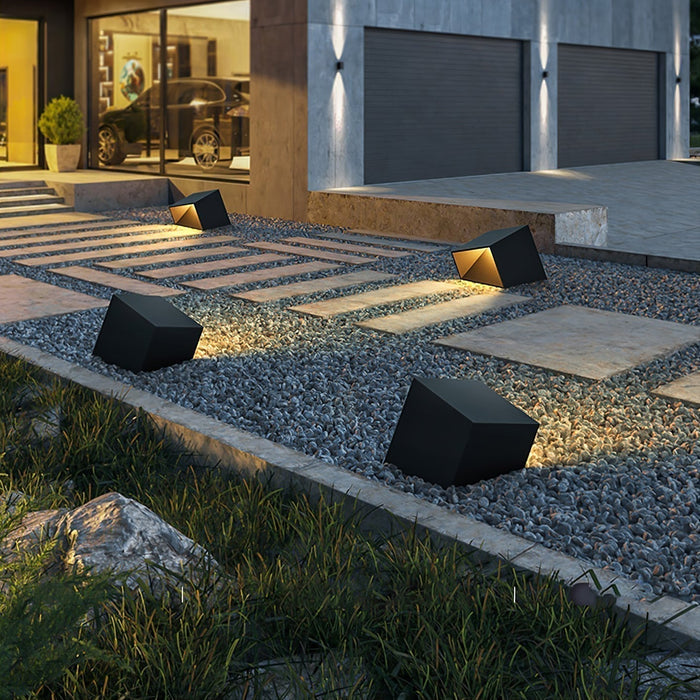 Solarny Oświetlenie Ogrodowe Cube Garden z Diody LED – Kompaktowa Lampa Zewnętrzna IP65 do Małych Przestrzeni 4